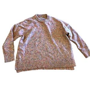 Lou & Grey side slit sweater speckle